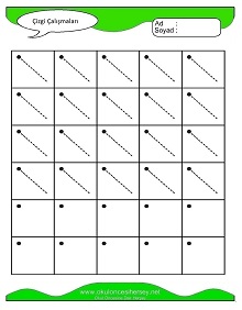 Çizgi Çalışma Sayfaları